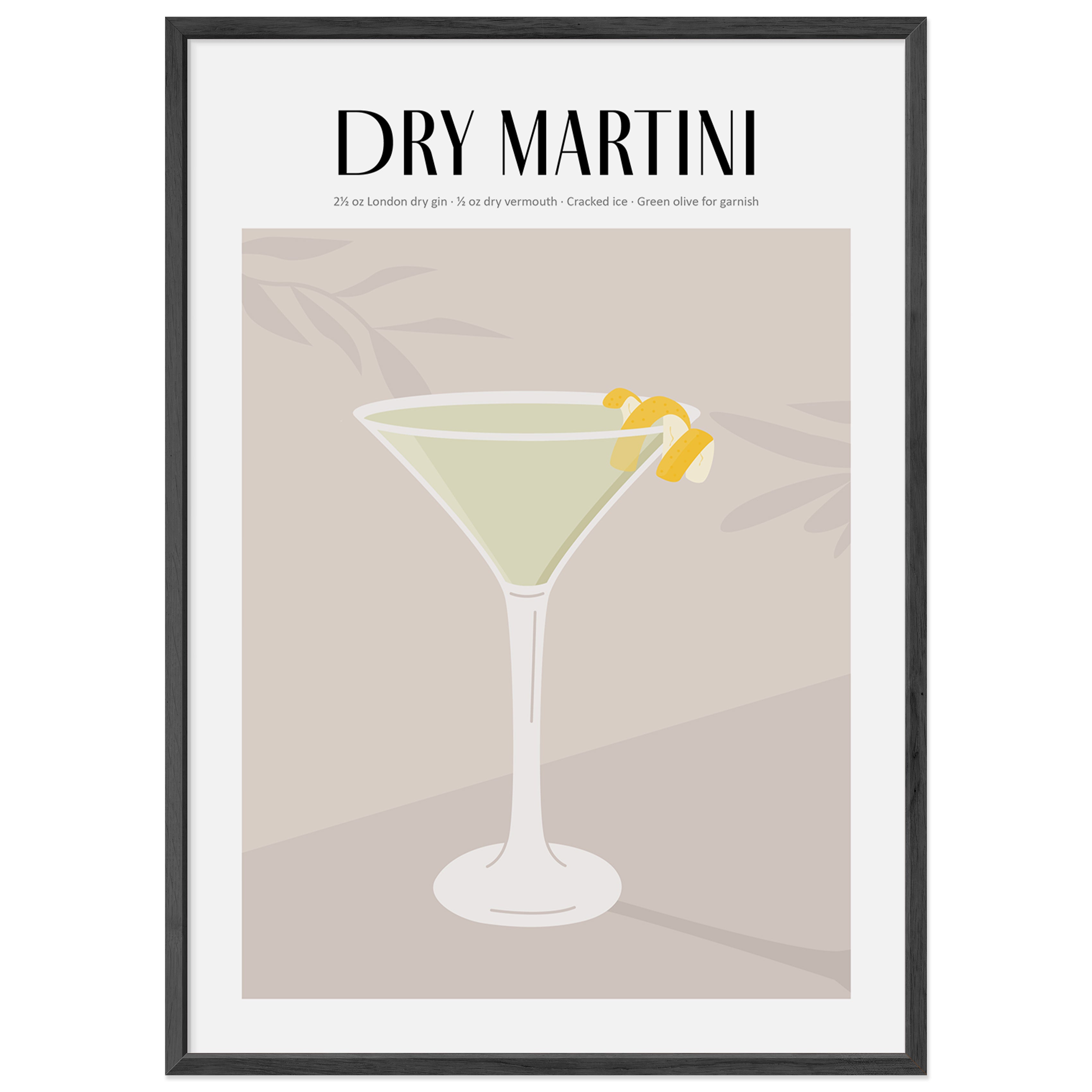 Dry Martini Poster