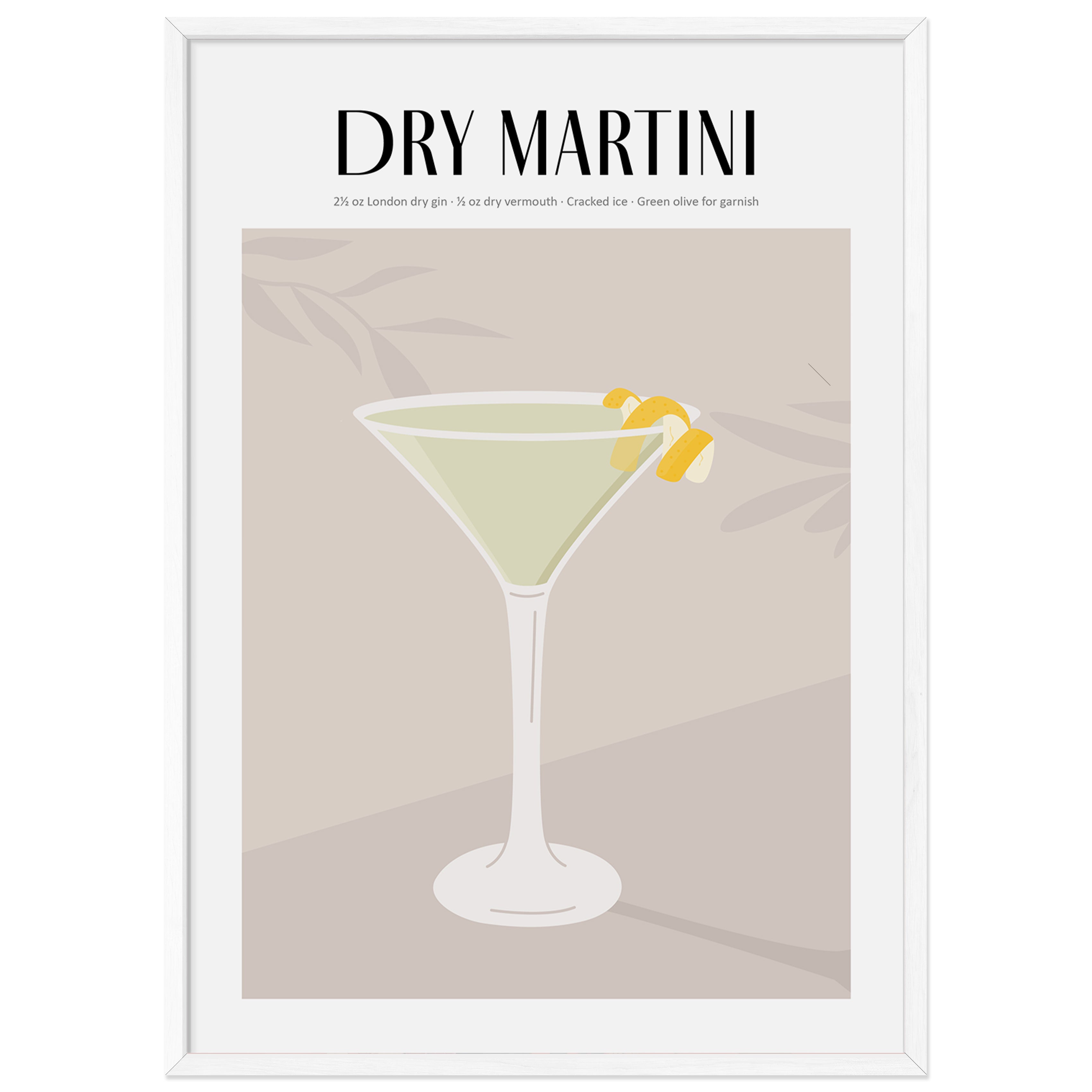 Dry Martini Poster